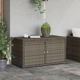 NNEVL Garden Storage Cabinet Grey 110x55x60.5 cm Poly Rattan