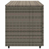 NNEVL Garden Storage Cabinet Grey 110x55x60.5 cm Poly Rattan