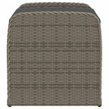 NNEVL Storage Bench with Cushion Grey 80x51x52 cm Poly Rattan