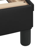 NNEVL Bed Frame with Headboard Black 90x190 cm Faux Leather