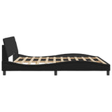 NNEVL Bed Frame "Dover" Black 180x200 cm King Faux Leather