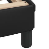 NNEVL Bed Frame "Dover" Black 152x203 cm Queen Faux Leather
