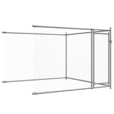 NNEVL Dog Cage with Doors Grey 6x2x1.5 m Galvanised Steel