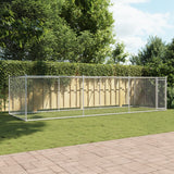 NNEVL Dog Cage with Door Grey 6x2x1.5 m Galvanised Steel