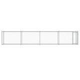 NNEVL Dog Cage with Door Grey 8x2x1.5 m Galvanised Steel