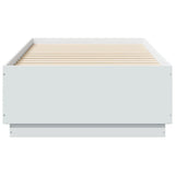 NNEVL Bed Frame White 90x190 cm Engineered Wood