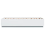 NNEVL Bed Frame White 90x190 cm Engineered Wood