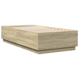 NNEVL Bed Frame without Mattress Sonoma Oak 90x190 cm