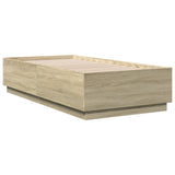NNEVL Bed Frame without Mattress Sonoma Oak 90x190 cm