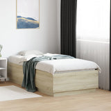 NNEVL Bed Frame without Mattress Sonoma Oak 90x190 cm