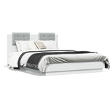 NNEVL Bed Frame without Mattress White 135x190 cm