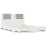 NNEVL Bed Frame without Mattress White 135x190 cm