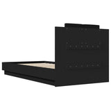 NNEVL Bed Frame without Mattress Black 90x190 cm