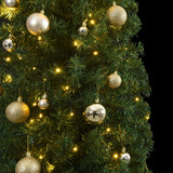 NNEVL Slim Christmas Tree 300 LEDs & Ball Set 270 cm