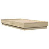NNEVL Bed Frame without Mattress Sonoma Oak 90x190 cm Engineered Wood