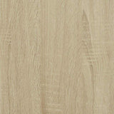 NNEVL Bed Frame without Mattress Sonoma Oak 90x190 cm Engineered Wood