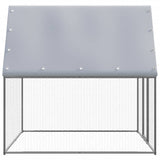 NNEVL Chicken Cage Silver and Grey 2x2x2 m Galvanised Steel