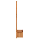 NNEVL Planter with Trellis Brown Solid Wood Fir