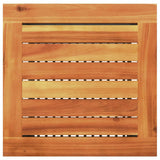 NNEVL Garden Table Black 40x40x42 cm Poly Rattan Acacia Wood