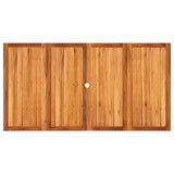 NNEVL Garden Table Black 180x90x75 cm Poly Rattan Acacia Wood
