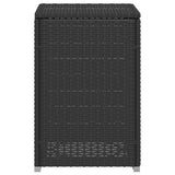 NNEVL Propane Tank Cover Table Black 40x40x60 cm Poly Rattan