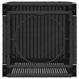 NNEVL Propane Tank Cover Table Black 40x40x60 cm Poly Rattan