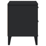 NNEVL Bedside Cabinet VIKEN Black Engineered Wood