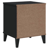 NNEVL Bedside Cabinet VIKEN Black Engineered Wood