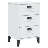 NNEVL Bedside Cabinet VIKEN White Engineered Wood