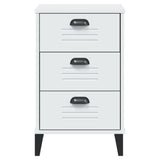 NNEVL Bedside Cabinet VIKEN White Engineered Wood