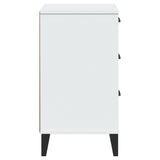 NNEVL Bedside Cabinet VIKEN White Engineered Wood