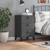 NNEVL Bedside Cabinet VIKEN Anthracite Grey Engineered Wood