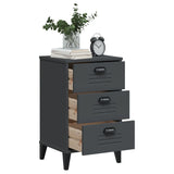 NNEVL Bedside Cabinet VIKEN Anthracite Grey Engineered Wood