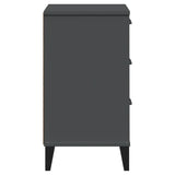 NNEVL Bedside Cabinet VIKEN Anthracite Grey Engineered Wood