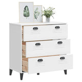 NNEVL Drawer Cabinet VIKEN White Engineered Wood