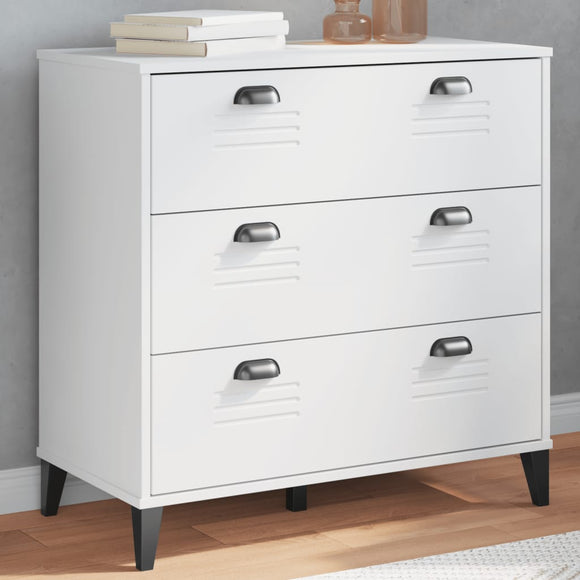 NNEVL Drawer Cabinet VIKEN White Engineered Wood