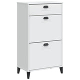 NNEVL Shoe Cabinet VIKEN White Engineered Wood
