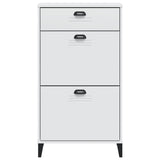 NNEVL Shoe Cabinet VIKEN White Engineered Wood