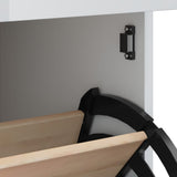 NNEVL Shoe Cabinet VIKEN White Engineered Wood