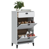 NNEVL Shoe Cabinet VIKEN White Engineered Wood