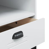 NNEVL TV Cabinet VIKEN White Engineered Wood