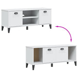 NNEVL Shoe Bench VIKEN White 106x35x45 cm Engineered Wood