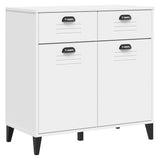 NNEVL Sideboard VIKEN White 80x40x80 cm Engineered Wood