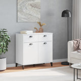 NNEVL Sideboard VIKEN White 80x40x80 cm Engineered Wood
