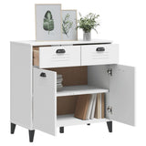 NNEVL Sideboard VIKEN White 80x40x80 cm Engineered Wood