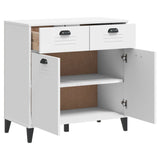 NNEVL Sideboard VIKEN White 80x40x80 cm Engineered Wood