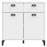 NNEVL Sideboard VIKEN White 80x40x80 cm Engineered Wood