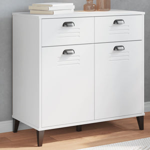 NNEVL Sideboard VIKEN White 80x40x80 cm Engineered Wood