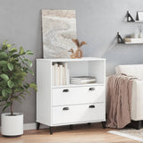 NNEVL Bookcase VIKEN White 80x40x90 cm Engineered Wood