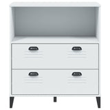 NNEVL Bookcase VIKEN White 80x40x90 cm Engineered Wood